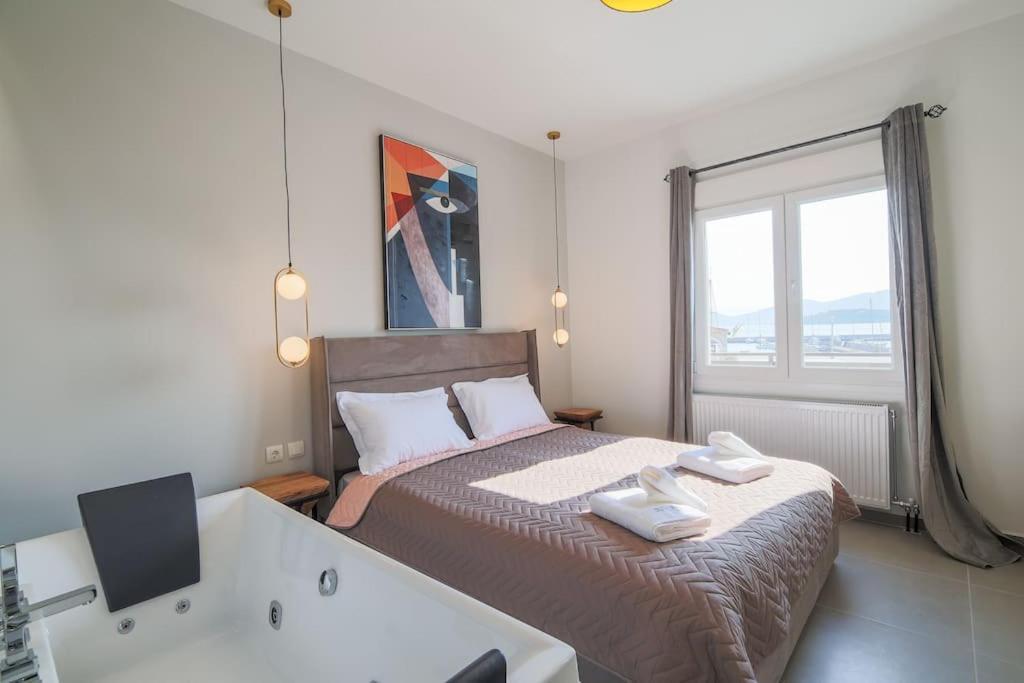 *Oasis* Best View Jacuzzi New Central Apartment Vólos Extérieur photo